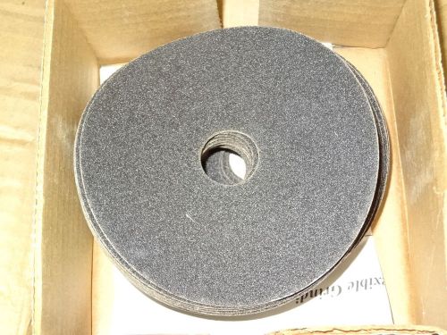 25pc 3m abrasives 4-1/2&#034; x 7/8&#034; 501c fibre disc 24 grit coated fiber discs 50417 for sale
