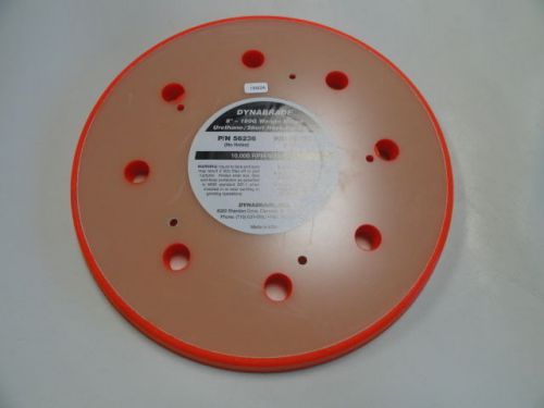 DYNABRADE 8&#034; (203 MM) VACUUM DISC PAD HOOK-FACE SHORT NAP 56237