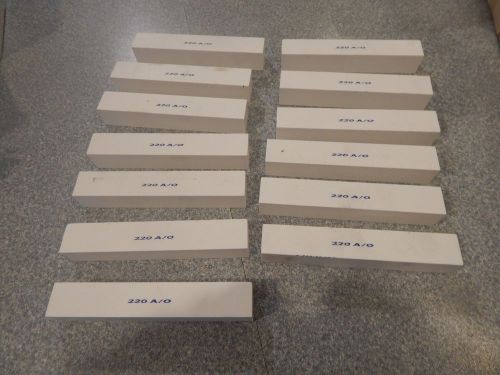 Abrasive Sticks  1&#034; x 1&#034; x 6&#034; with 220 Grit lot of 13 pcs