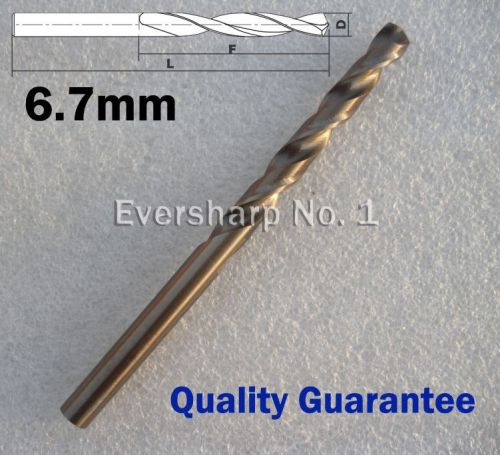 Lot 1pcs Cobalt Drill Bit M35 HSS Twist Drill 6.7 mm(.2638&#034;) For Stainless Steel