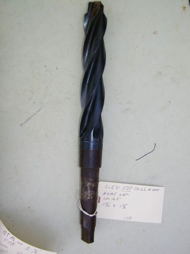 CLEVE - #4 M/T- STEP COUNTERBORE DRILL BIT -DRILL BIT- HS-4 FLT- 1 7/32 X 1 5/8