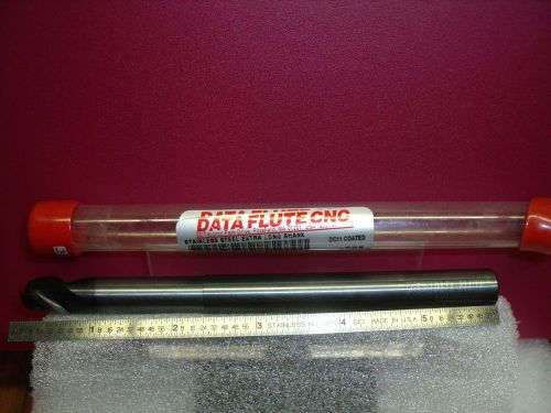 DATA FLUTE 1/&#034; x 1/2 x 5/8&#034; x 6 3 FL SSBNLSM30500 Carbide Ball C11 End Mill-A35