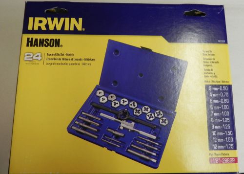 IRWIN HANSON 24PC. TAP AND DIE SET-METRIC