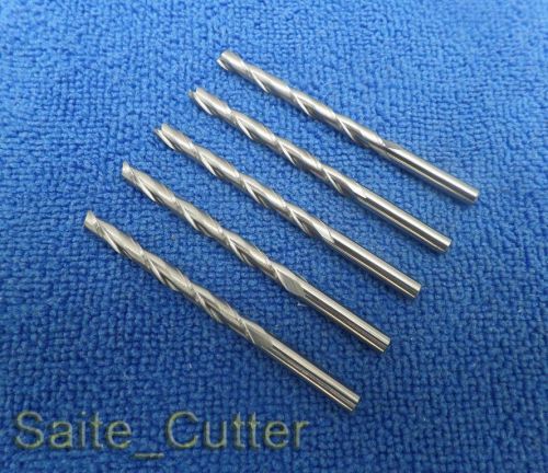 10 pcs Carbide Endmill Double Flute Spiral CNC Router Bits 1/8&#034;  3.175 x 32mm