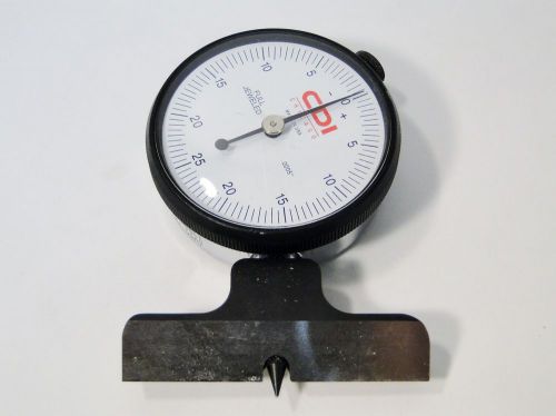 CDI 60412J KNIFE EDGE DIAL DEPTH GAGE .0005&#034; GRAD. (needs service)