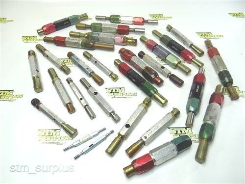 Nice big assorted lot of go no go plug gauges 1/2&#034; to 19/32&#034; for sale