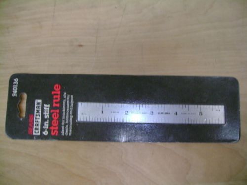 6&#034; STEEL RULE STIFF SEARS CRAFTSMAN (DD3368-5)