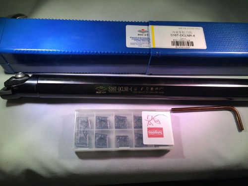 **NEW** 1&#034; ZCC-CT S16T-DCLNR-4 Boring Bar W/ Box of Tungaloy CNMG 433 - TM AH120