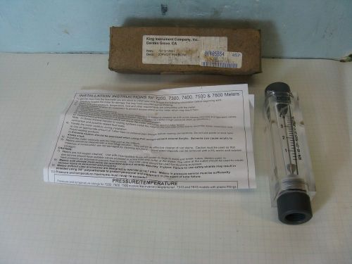 KING INSTRUMENTS Flow Meter #7511212BO1  PVC 4 SCFM   LOC:J 4