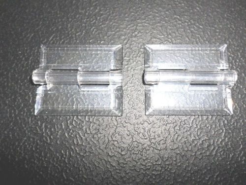 20 each clear acrylic hinges 1-1/2&#034; x 1-3/4&#034;