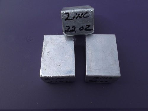 SALE PURE ZINC,BULLION INGOTS, PLATING,,20+OZ SALE