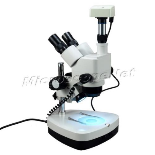 10X-80X Zoom Stereo Trinocular Microscope with 3MP USB Camera New