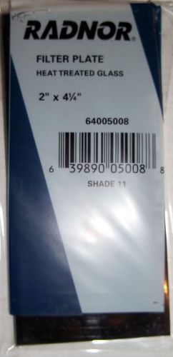 Radnor 64005008 Filter Plate 2&#034;x4-1/4&#034; Shade 11