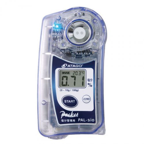 ATAGO PAL-Sio Pocket Salt meter Brix0.00-10.0% Measuring Instrument 3.1*11*5.5cm