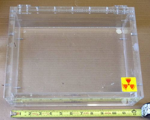 Nalgene large Beta radiation shield box  12&#034; x 9&#034; x 4.25&#034;  PN 6740-1108