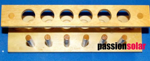 Test Tube Rack Wooden for 6 Tubes Six-hole wood racks hole diameter 24mm 020131