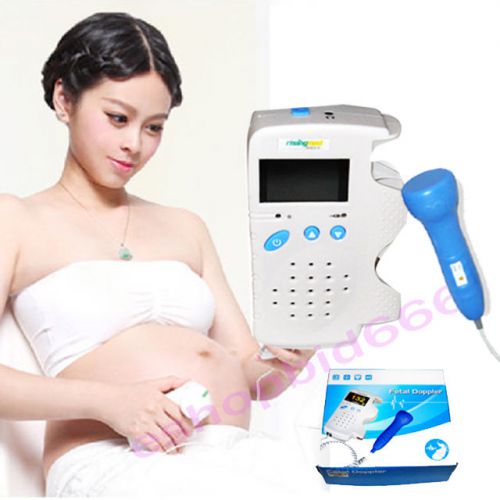 Sale Fetal Doppler 3MHz Color LCD Back Light &amp; Heart Beat Waveform with gel CE