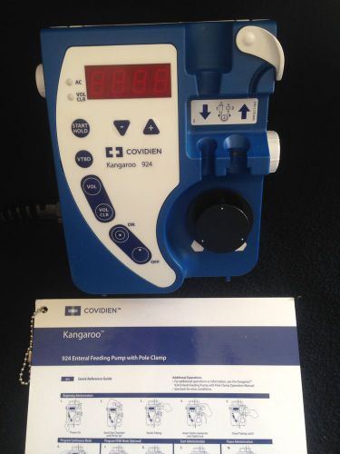 Covidien Kangaroo 924 Enteral Feeding Pump- Certified through Aug 2015