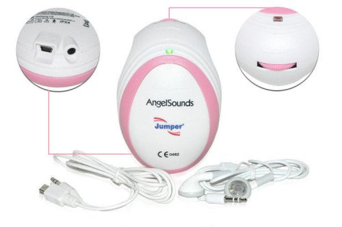 CE FDA Angelsounds Fetal Prenatal Heart Rate Monitor Baby Doppler 3MHz  probe