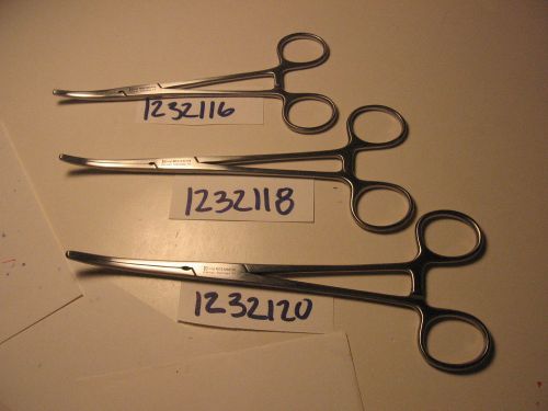 ROCHESTER/OCHSNER/KOCHER FORCEP SET OF 3 (1232116,1232118,1232120)