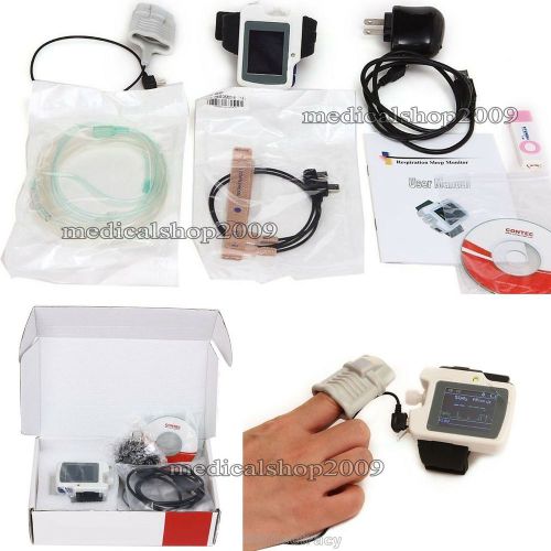 2014 contec1.8&#034; color oled sleep apnea screen meter nose air flow measure pc sw for sale