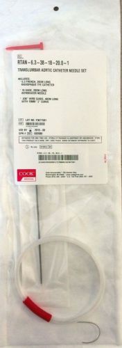 COOK MEDICAL G02080 TRANSLUMBAR AORTIC CATH SET **** IN DATE 2015-08! ****