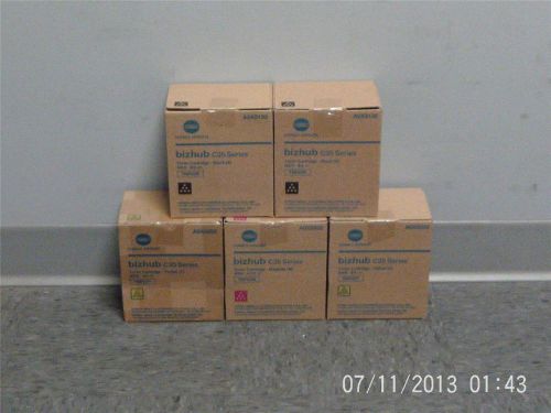 OEM Konica Minolta Toner Cartridges type TNP22, 2Y 1M 2K bizhub C35 Series