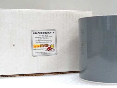 NIB GRAPHIC PRODUCTS DURALABEL 84-3004 4&#034;X140&#039; BATTLESHIP GRAY 3 MIL VINYL TAPE