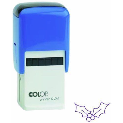 COLOP Printer Q24 Holly Picture Stamp - Violet