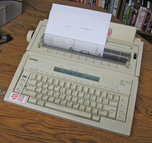 Brother portable electronic typewriter, works great, with supplies for sale