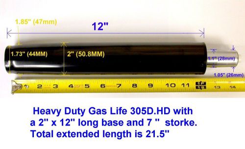 Heavy duty  305d.hd office chair gas lift / cylinder 2 inch base/ 350lb for sale