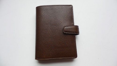 New filofax chameleon brown pocket size leather organizer rare for sale