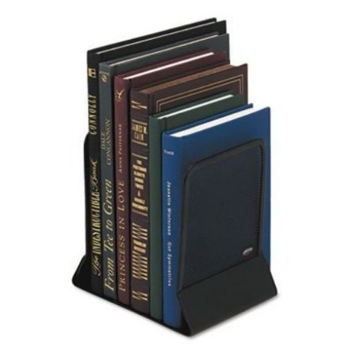 Rolodex Mesh Metal Bookends  5-1/4&#034;X61-1/4&#034;X5&#034;  Black