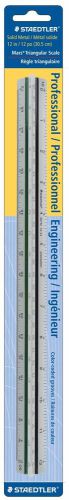 Staedtler Prof-quality Engineer&#039;s Triangular Scale - 12&#034; Length - (987m1834bk)