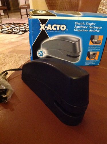 X-Acto 73101 Electric Stapler, 20-Sheet Capacity, Black