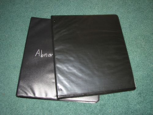 2 Used Black Binders--1 1/2&#039;&#039; and 1&#039;&#039;