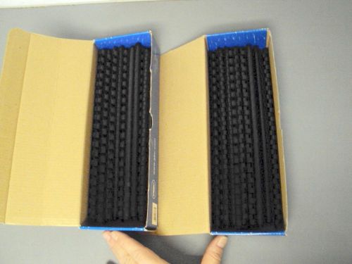 Comb-Bind SPINES 5/16&#034; BLACK PLASTIC 8mm TRADITIONAL 40-SHEET  LOT 108 NEW NIB