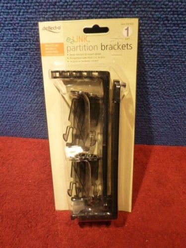 NEW DEFLECT-O PARTITION BRACKETS - BLACK/ SMOKE- ITEM # 391-402