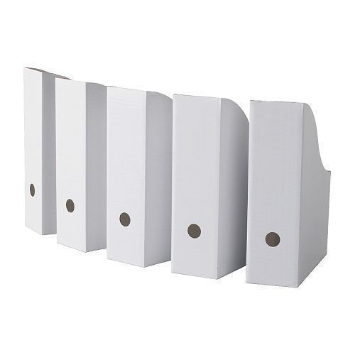 20 IKEA FLYT Magazine File Holders Corrugated Office Paper Organizer Best Seller