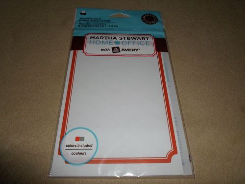 6 Martha Stewart Home Office Inkjet And Laser Removable Labels~NEW IN PACKAGE!