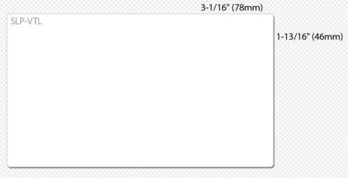 Seiko slp-vtl lbl vhs face labels - 1-13/16 x 3-1/16 (slpvtl) for sale