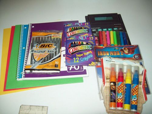 ASSORTMENT OF SCHOOL SUPPLIES