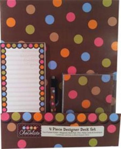 Creative Teaching Press Dots On Chocolate Designer Desk Set