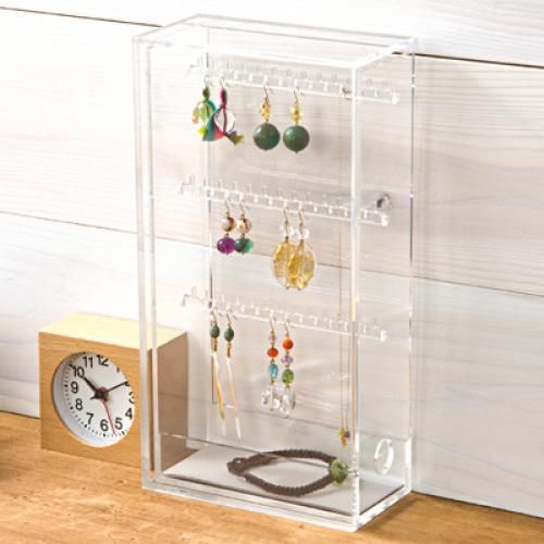 MUJI ACRYLIC Necklace earrings stand 6.7x 13 x  25 cm Japan 18958207