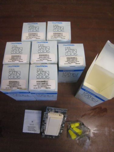 8 Lutron Diva Eggshell Single Pole Incandenscent Preset Dimmer 600W DVSC-600P-ES