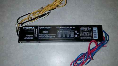 lot of 6 sylvania 4 lamp t-8 ballasts ,32 watt fluorescent,light fixture