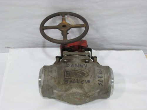 Duriron 6-300 durco butt weld 6 in 300 stainless plug valve d378519 for sale