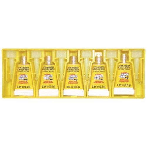 SUPER GLUE 15175-12 Instant Adhesive Mini Tubes, 5 pk