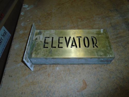 Classsic elevator sign used as is some damage see pictures for details for sale