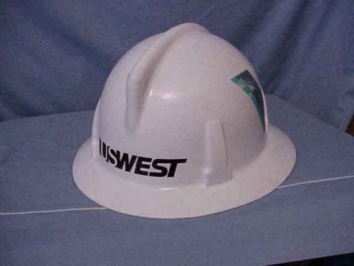 Vintage US West Telephone Linesman’s Hard Hat MSA Topgard Full Brim